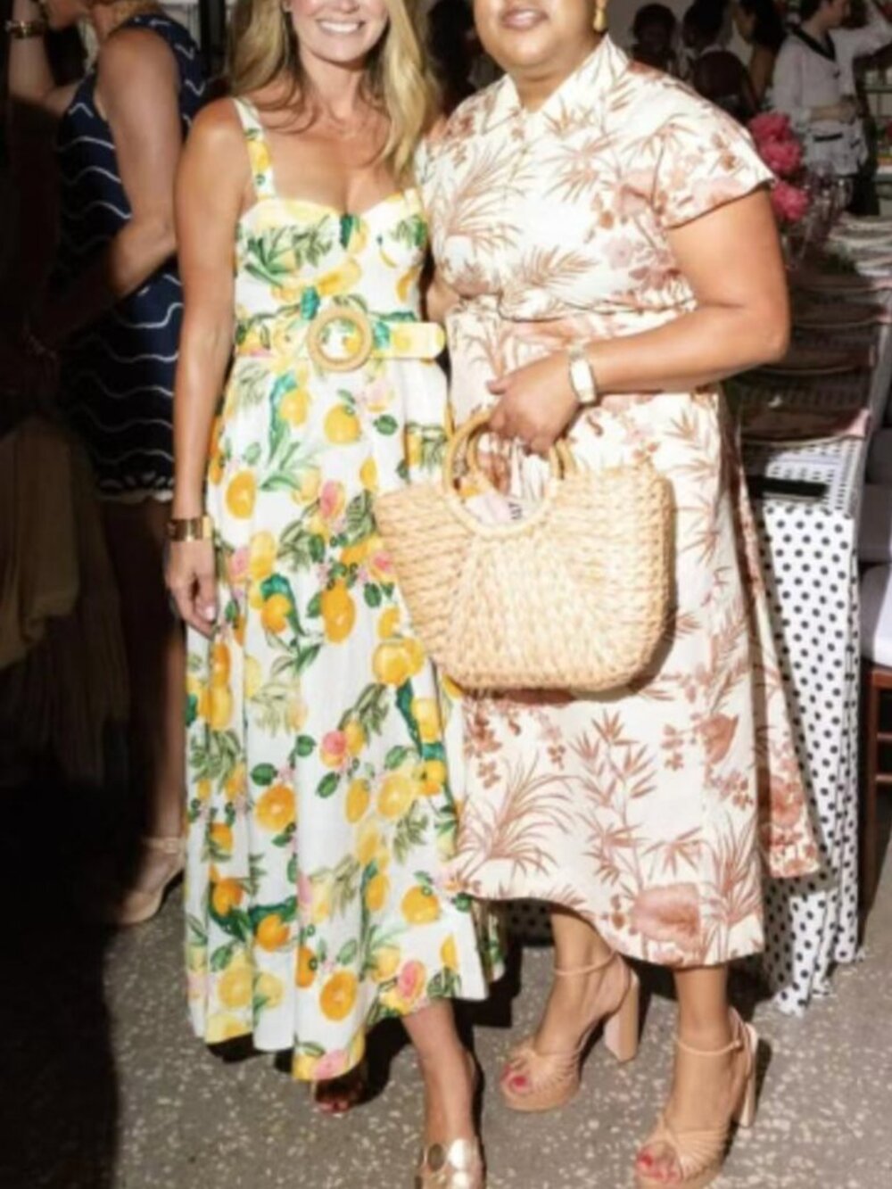 BEST Cara Cara NYC Calypso Midi Dress US4 Citrus Linen Party Wedding